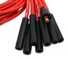 Mallory Pro Sidewinder Universal 8mm Red Spark Plug Wire Kit  Straight Spark Plug Boots - image 2