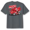 T-Shirt MSD Sprint Car Gray Medium - image 1