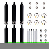 6Q5LD-DRY-6PK 6Q Series Shock, Large Aluminum C-O. 11.38 - image 1