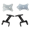 GM Gen III LS Engine Mounts for 1963-1987 Chevy C10, GMC C15 2WD Trucks w/QA1 Crossmember