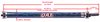 Rev Series Carbon Fiber Custom Driveshaft with Ford 31-Spine Toploader 4-Speed Slip Yoke [51.749 in. Length] NON-Returnable - image 4