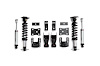 LK02-GMT03 Lowering Kit w/Double-Adjustable Shocks for 2007-2018 Chevy Silverado, GMC Sierra 2WD [800 lb. Springs] - image 1