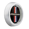 LW-HC029 Wheel Center Cap, Fits Legendary Wheels LW10/LW20/LW30/LW40/LW50/LW66/LW67/LW70/LW90, Black Tri-Bar Logo, Press-Fit - image 1