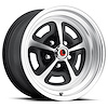 LW50-50754D Magnum 500 Wheel [Size: 15"x7"] Satin Black/Machined Finish