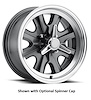 LW90-50744B HB44 Wheel [Size: 15"x7"] Charcoal/Machined Finish