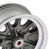 LW90-50754B HB45 Wheel [Size: 15"x7"] Charcoal/Machined Finish - image 3