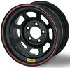 Black Lightweight D-Hole Wheel Size: 14" x 7"