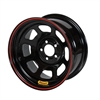 Black Lightweight D-Hole Wheel Size: 15" x 12" - image 1