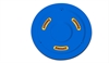 15" PLASTIC MUD PLUG- BLU - image 1