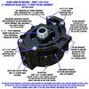 125-115-B 6 in. Screw-On Black-Out Filter, #12 Ports, 115 Micron Element, Dual Filtration Up To 70 Weight Oil, Bracket Included - image 2