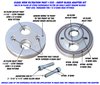 200 Chevy Block Adapter Kit, #12 Threaded Ports, High-Flow Design, w/ Mounting Bolts & Viton O-Rings - image 2