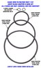 201 Chevy Block Adapter Replacement O-Ring Kit, Viton Chemical & Fuel Resistant - image 2