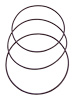 425 4 in. Filter Replacement O-Ring Kit, Viton, Chemical Resistant, Fits All 4 in. See-Through Filter Assemblies