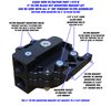 470-B 4 in. Filter Black-Out Straight Mounting Bracket Kit, Mounts To A Flat Surface, Fits All 4 in. See-Through Filters - image 2