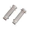 2-3/4 in. Universal Flared Exhaust Flow Tubes for Full-Length Header Collectors [Aluminized Steel, Pair]