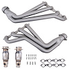 Full-Length Catted Exhaust Headers 2010-2015 Chevy Camaro SS/ZL1 [Titanium Ceramic Finish]