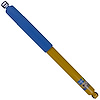 24-284738 B6 4600 Suspension Shock Absorber; 2017-2022 Ford F-450 Super Duty - image 1