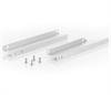 Radiator Mounting Brackets Natural Aluminum Finish - image 1