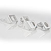 Aluminum Upper & Lower Fan Mounting Brackets For Dual 13" Fan Installation on 1964-67 Chevelle & El Camino Crossflow Radiator - image 1