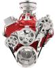 Premium Tru Trac Serpentine System Small Block Chevy with Manual Steering, without A/C - Polished Finish - image 1