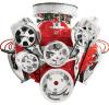 Premium Tru Trac Serpentine System Big Block Chevy with Manual Steering, with A/C - Polished Finish - image 1