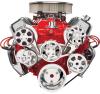 Premium Tru Trac Serpentine System Big Block Chevy with Power Steering, with A/C - Polished Finish - image 1