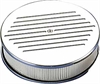 Round Billet Aluminum Air Cleaner 10" Ball Milled Top - image 1