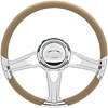 14" Steering Wheel "Impact" pattern - Polished - image 1