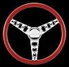 Flat Out 14" Steering Wheel "Lakester" pattern - image 1