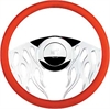 14" Steering Wheel "Flame" Pattern - image 1