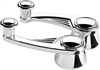 Ball Milled Billet Vent Window Cranks Polished Finish