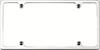 Billet License Plate Frame Plain slim line