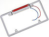 Billet License Plate Frame 3rd brake light recessed w/light - image 1
