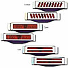 Billet Taillights Slotted bezel - image 1