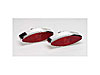 Large Elliptical Taillights 6" wide x 2-1/8" high x 4" deep - image 1
