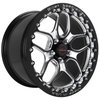 Win Lite Monoblock Drag Pack Single Bead Lock Rear Wheel [17" x 10"] Black - image 2