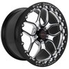 Win Lite Monoblock Drag Pack Single Bead Lock Rear Wheel [17" x 10"] Black - image 2