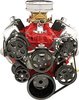 SB-Chevy Tru Trac Serpentine Belt System with Power Steering, with A/C Black Anodized Finish - image 4