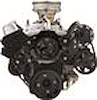 Pontiac 325-455 Tru Trac Serpentine Belt System with Power Steering, without A/C Black Anodized Finish - image 1