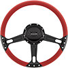 14" Steering Wheel "Boost" pattern - Black Anodized - image 1