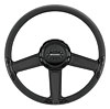 14" Steering Wheel "Throttle" pattern - Black Anodized - image 1