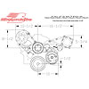 Serpentine Conversion Top Mount A/C Add-on Kit Small Block Chevy - image 2