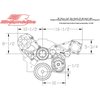 Serpentine Conversion Top Mount A/C Add-on Kit Small Block Chevy - image 3