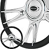 14" Steering Wheel "Fury" Pattern - image 1