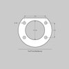4262262HO 13 in. SS4+ Rear Brake Kit [Hugger Orange, SDZ] - image 3