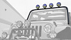JK-6125-2 Cargo Roof Rack System Fits Select Jeep Wrangler JK - image 1