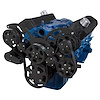 BPP302FDPS4BK SBF 302/351W Front Accessory Drive, Full Serpentine W/ ALT, PS, WP, Brackets, Bolts