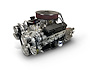 B383K700 Standard Edition GM Compatible Builder Series, Carb, Polished Pulley Kit