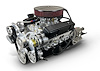 B400K700 Standard Edition GM Compatible Builder Series, Carb, Polished Pulley Kit - image 1