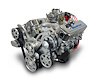 BP454CTCK GM Compatible Big Block Chevy 454 ci. Deluxe Dressed Carbureted Crate Engine w/Polished Pulley Kit  [460 HP]